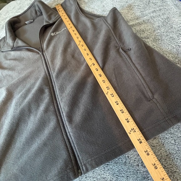 Columbia Mens Vest Jacket Size 3XL Gray Fleece Gorpcore Full Zip Outdoors 18608x - Picture 4 of 7